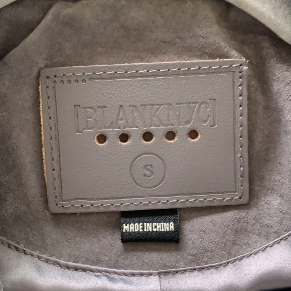 Blank NYC Suede Moto Jacket GREY NWT Never worn - Picture 6 of 7